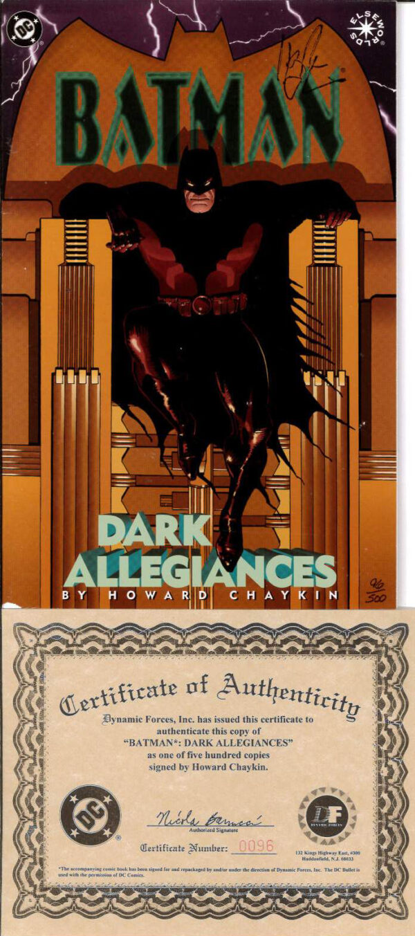 BATMAN: DARK ALLEGIANCES: Signed by Howard Chaykin (DFE #96/500)  (FN)  - alternateworlds